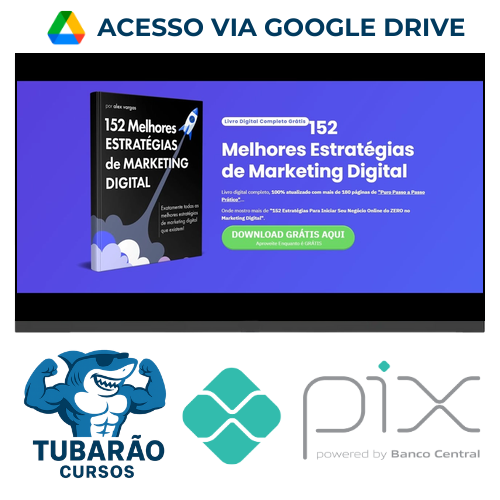 Imagem do rateio do curso 152 Estratégias Para Começar do Zero Seu Negócio Online No Marketing Digital - Alex Vargas