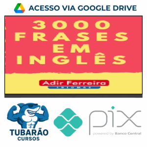 Imagem do rateio do curso 3000 (Frases + Áudio) em Inglês - Adir Ferreira