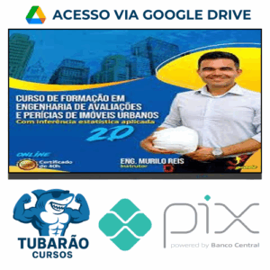 Imagem do rateio do curso Curso de Formação em Engenharia de Avaliações e Perícias de Imóveis Urbanos com inferência estatística aplicada - Murilo Reis
