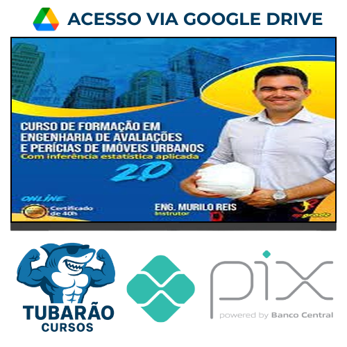 Imagem do rateio do curso Curso de Formação em Engenharia de Avaliações e Perícias de Imóveis Urbanos com inferência estatística aplicada - Murilo Reis
