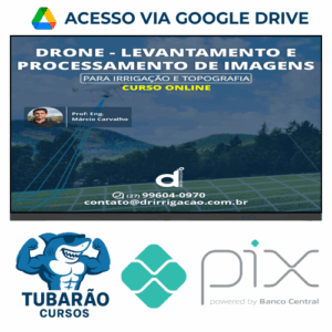 Imagem do rateio do curso Drone Levantamento e Processamento de Imagens - Drone Valk