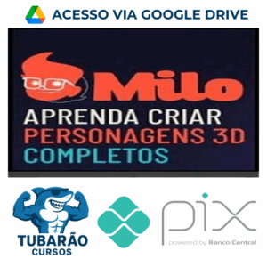 Imagem do rateio do curso Milo: Aprenda a Criar Personagens 3D Completos - Mascoteria School