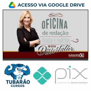 Imagem do rateio do curso Oficina de Redação e Teoria Texto Dissertativo - Flávia Rita
