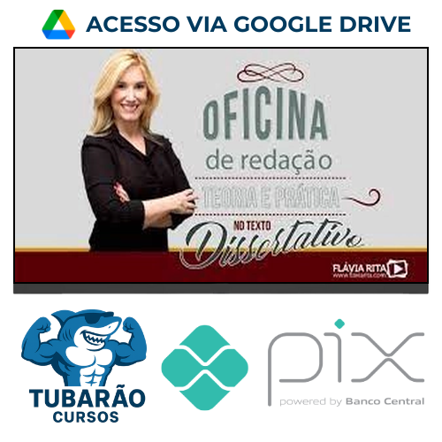 Imagem do rateio do curso Oficina de Redação e Teoria Texto Dissertativo - Flávia Rita