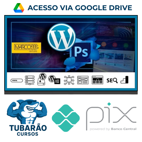 Imagem do rateio do curso Wordpress, Photoshop, Elementor Intenso e Abrangente Para Sites - Marcos Cursos