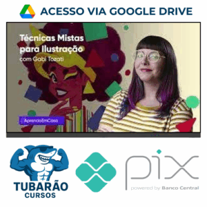 Imagem do rateio do curso Técnicas Mistas Para Ilustração - Gabi Tozati