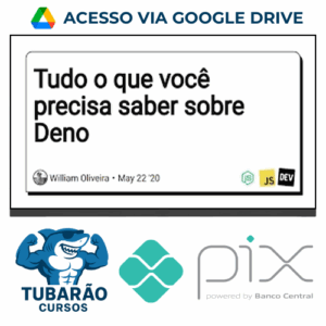 Imagem do rateio do curso Tudo Que Você Precisa Saber Sobre Deno JS , Site, Api + 3 Proj - Gregory Pacheco e Susy Pereira